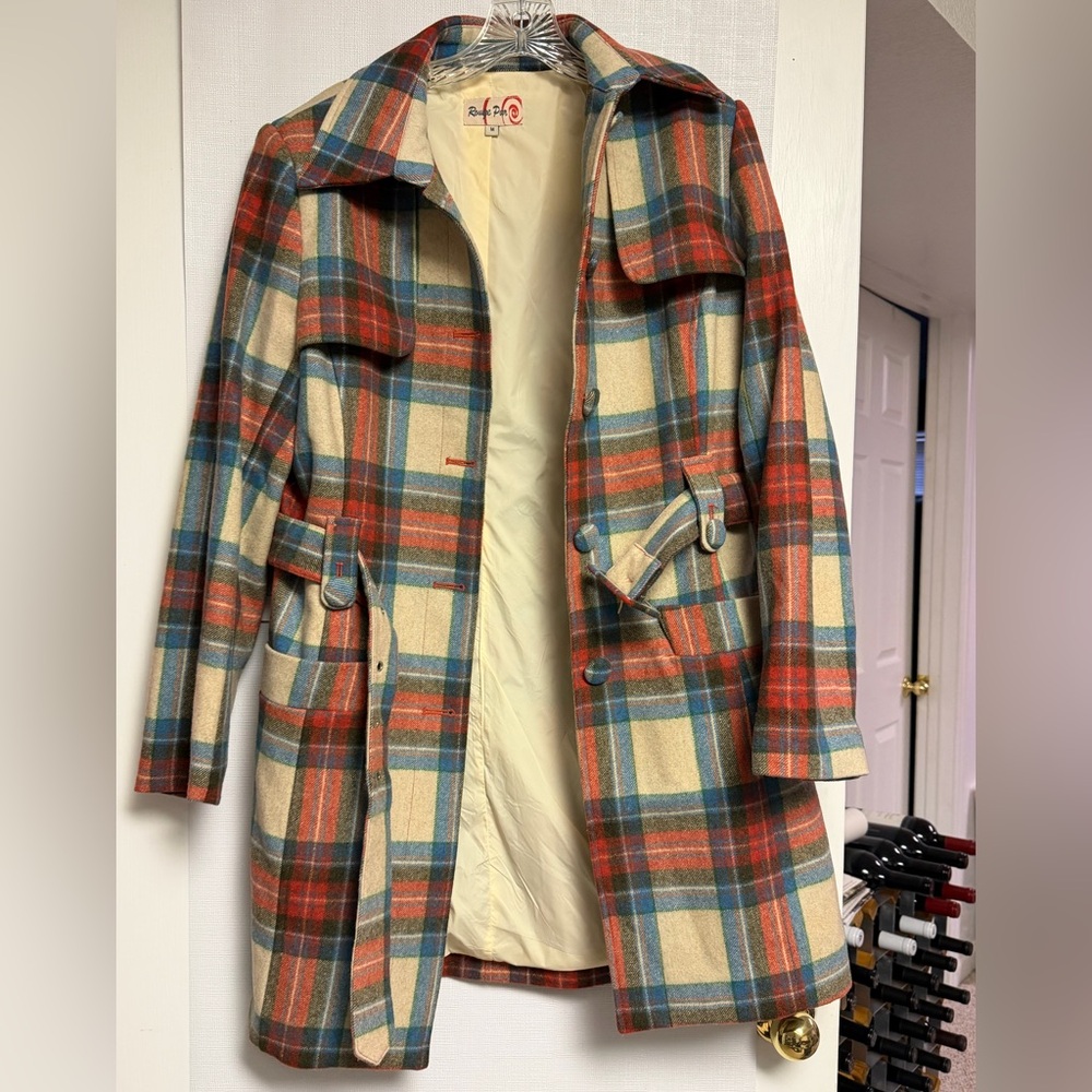 Plaid Pea Coat